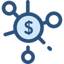 Business, Money, Coins, Cash, stack, Currency, Seo And Web DarkSlateBlue icon