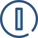 power button, power on, Multimedia Option, Start Button, Multimedia, power, interface, ui, Energy DarkSlateBlue icon