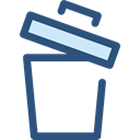 Garbage, Can, ui, recycling, Multimedia Option, Ecology And Environment, delete, Trash, Bin Black icon