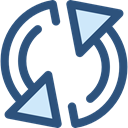 Multimedia, Arrows, Reload, refresh, Orientation, Direction, ui, Multimedia Option DarkSlateBlue icon