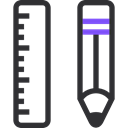 Edit, pencil, write, tools, ruler, tool, scale DarkSlateGray icon