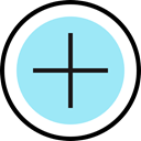 Key, Add, button, plus, maths, Shapes And Symbols PaleTurquoise icon