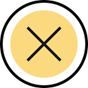 button, cancel, erase, Shapes And Symbols Khaki icon