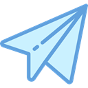 Message, paper plane, childhood, Origami, Airplane Origami, Art And Design LightCyan icon