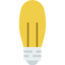 Light bulb, Idea, invention, electricity, illumination, technology, electronics Black icon