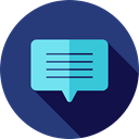 Multimedia, Chat, Communication, speech bubble, Conversation, Communications DarkSlateBlue icon