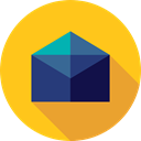 Email, envelope, Multimedia, Message, mail, interface, mails, envelopes, Communications Gold icon