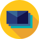 mails, envelopes, Communications, Email, envelope, Multimedia, Message, mail, interface Gold icon