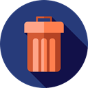 Trash, interface, Basket, Bin, Garbage, Can, ui, Tools And Utensils DarkSlateBlue icon