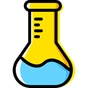 Chemistry, flask, chemical, Test Tube, Flasks, science, education Black icon