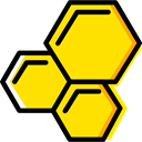 education, Cells, Biology, Hexagon, medical, Healthcare And Medical Gold icon