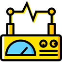 miscellaneous, electricity, signal, education, Line Chart Black icon