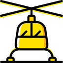 transportation, transport, flight, emergency, medical, Helicopter, Chopper, Aircraft Black icon