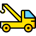 transportation, truck, transport, mechanic, Crane, garage, Trucks, Cranes Black icon