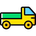 Automobile, Cargo Truck, Delivery, transportation, truck, transport, vehicle Black icon