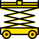 lifter, Weightlifter, Cargo Truck, transportation, transport, trucking Black icon