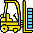Shipping And Delivery, lift, Forklift, Industrial, Fork, transportation, truck, transport, vehicle Black icon