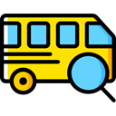 Automobile, Public transport, transportation, transport, vehicle, Bus Black icon