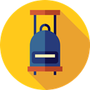 suitcase, travel, luggage, baggage, travelling, Tools And Utensils, Suitcases Gold icon