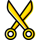 Cut, scissors, Cutting, fashion, Handcraft Black icon