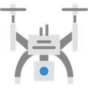 Camera, transportation, transport, fly, Remote control, drone Black icon