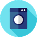 Housekeeping, Electrical Appliance, cleaning, wash, washing, washing machine, Clean, electronics SkyBlue icon