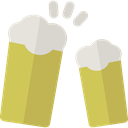 Alcoholic Drink, Pint Of Beer, Food And Restaurant, Alcohol, beer, toast, pub DarkKhaki icon