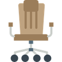 miscellaneous, Desk Chair, Furniture And Household, Seat, Chair, buildings, sitting Black icon