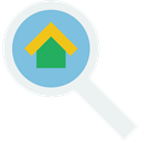 Loupe, real estate, Tools And Utensils, Edit Tools, search, magnifying glass, zoom, detective WhiteSmoke icon