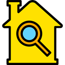 Home, house, Construction, buildings, property, real estate Gold icon