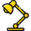 light, illumination, lamp, technology, Desk lamp, Tools And Utensils, Business And Finance Black icon