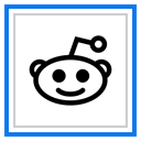 Logo, Reddit, Social, media DodgerBlue icon