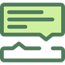 Multimedia, Chat, ui, Communication, speech bubble, Conversation DimGray icon