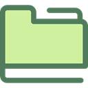 Folder, interface, Files And Folders, storage, file storage, Data Storage, Office Material PaleGoldenrod icon