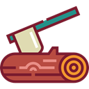 Ax, chopping, Woodcutter, Construction And Tools Brown icon