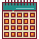 Organization, Calendars, Time And Date, Calendar, time, date, Schedule, interface, Administration Brown icon