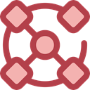 Connection, networking, Organization, Seo And Web Sienna icon