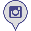 pin, Social, Instagram, media, Logo Gainsboro icon