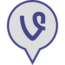 Social, Vine, media, Logo, pin Gainsboro icon
