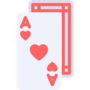 poker, Black jack, Casino, gambling, Ace Of Hearts AliceBlue icon