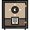 banking, Tools And Utensils, security, Business, Bank, savings, Safebox Tan icon