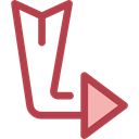 Multimedia, Arrows, Orientation, ui, Diagonal, directional, Multimedia Option, Diagonal Arrow Black icon