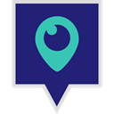 media, Logo, Social, Periscope MidnightBlue icon