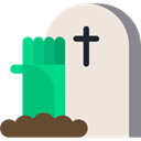 tomb, tombstone, zombie, Stone, Cemetery, Rip, death, halloween AntiqueWhite icon