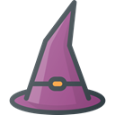 hat, witch Black icon