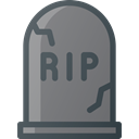 grave, Rip, death, Stone, Cemetery Gray icon