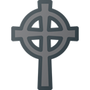 death, Stone, Cemetery, cross, grave, Celtic Black icon