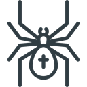 spider, halloween DarkSlateGray icon