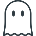 Ghost, halloween Black icon