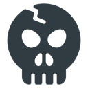 skull, halloween DarkSlateGray icon